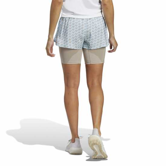 Adidas Дамски Шорти X Marimekko Run Icons Logo 2-In-1 Running Shorts Womens  Дамски клинове за фитнес