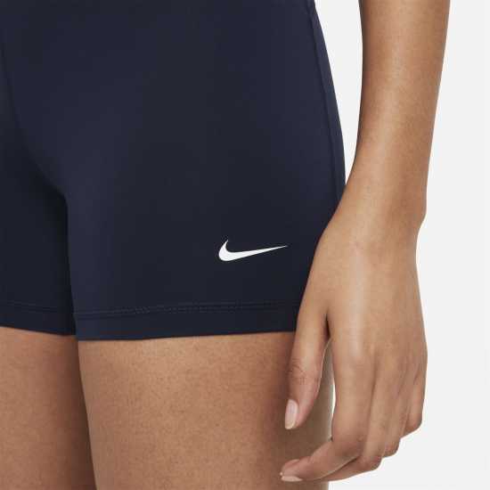 Nike Дамски Шорти Pro 5Inch Shorts Womens Обсидиан/Бял Дамски клинове за фитнес