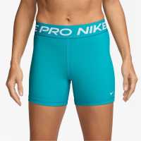 Nike Дамски Шорти Pro 5Inch Shorts Womens Кактус / Бяло Дамски клинове за фитнес