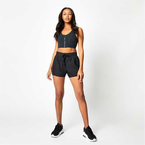 Usa Pro Дамски Шорти 2-In-1 Runner Shorts Womens Черно Дамски клинове за фитнес