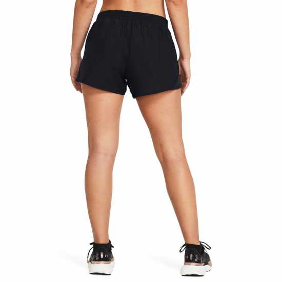 Under Armour Armour Ua Fly By 3'' Shorts Gym Short Womens Черно Дамски клинове за фитнес