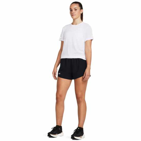 Under Armour Armour Ua Fly By 3'' Shorts Gym Short Womens Черно Дамски клинове за фитнес