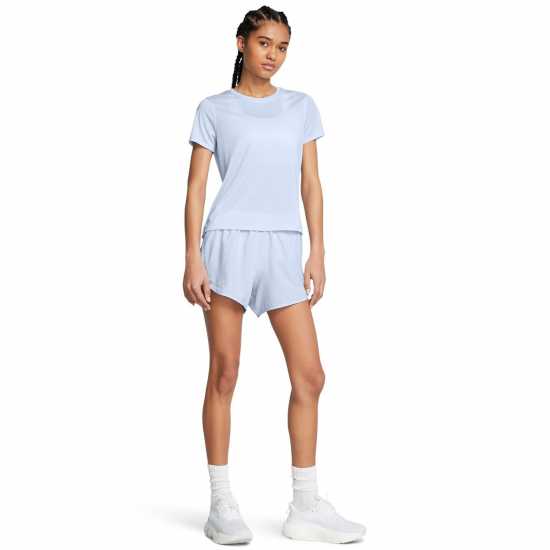 Under Armour Armour Ua Fly By 3'' Shorts Gym Short Womens Синьо Дамски клинове за фитнес
