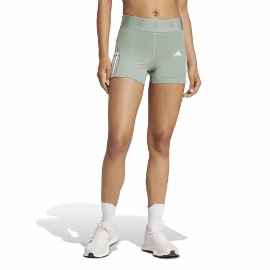 Дамски клинове за фитнес Adidas Hyglm 3Inch Gym Short Womens Linen Green Adidas Hyglm 3Inch Gym Short Womens Linen Green Дамски клинове за фитнес