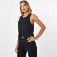 Usa Pro Cropped Vest Black Дамски тениски и фланелки