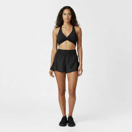 Usa Pro Flow 2In1 Short Womens Black Usa Pro Flow 2In1 Short Womens Black