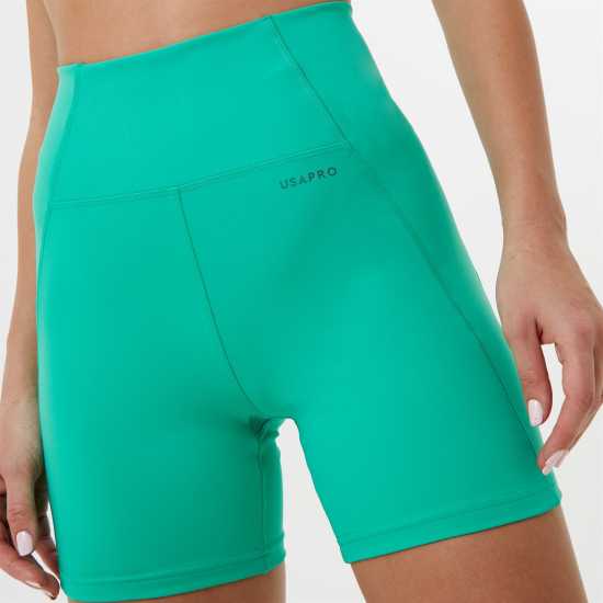 Usa Pro 5 Inch Shorts Jade Green Дамски клинове за фитнес