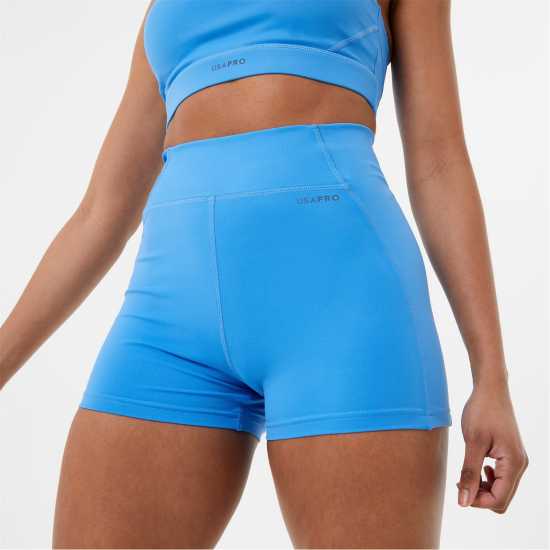 Usa Pro 3 Inch Shorts Sonic Blue Дамски клинове за фитнес