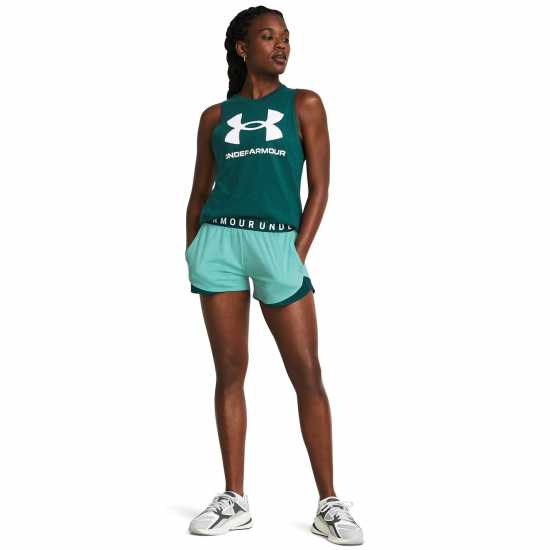 Under Armour Armour Play Up Shorts Зелено Дамски клинове за фитнес