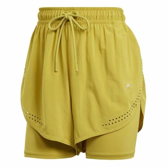 Adidas Women's 2-In-1 Performance Gym Shorts Зелено 