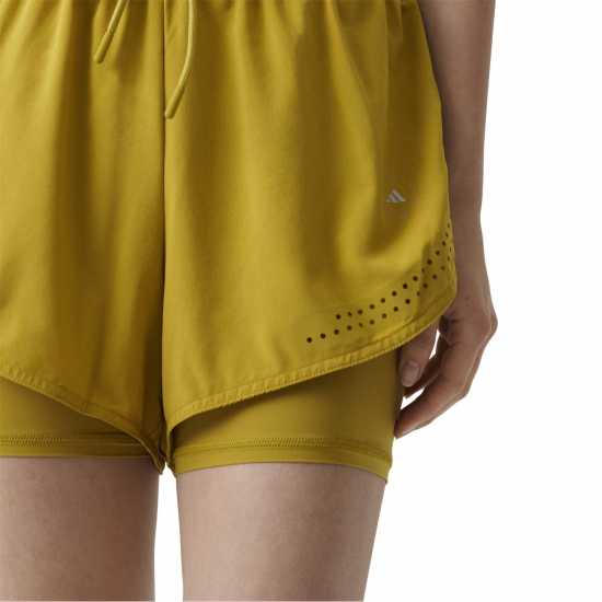 Adidas Women's 2-In-1 Performance Gym Shorts Зелено 