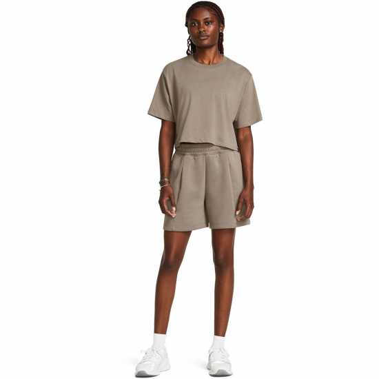 Under Armour Women's Fleece Performance Gym Shorts Brown Under Armour Women's Fleece Performance Gym Shorts Brown