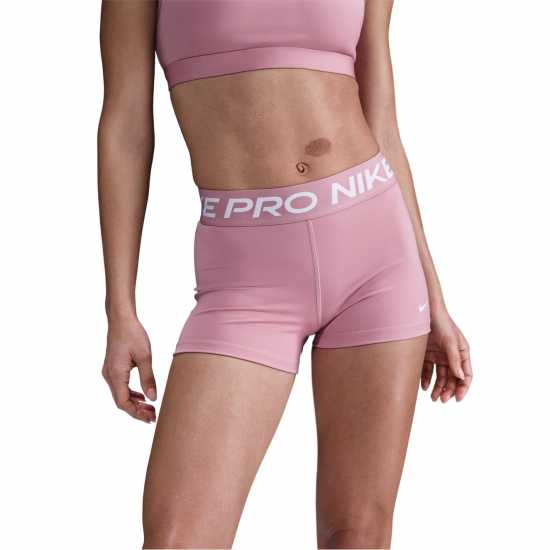 Дамски клинове за фитнес Nike Дамски Шорти Pro Three Inch Shorts Womens Розово/Бяло Nike Дамски Шорти Pro Three Inch Shorts Womens Розово/Бяло Дамски клинове за фитнес