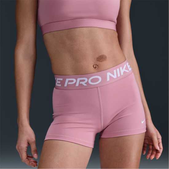 Дамски клинове за фитнес Nike Дамски Шорти Pro Three Inch Shorts Womens Розово/Бяло Nike Дамски Шорти Pro Three Inch Shorts Womens Розово/Бяло Дамски клинове за фитнес