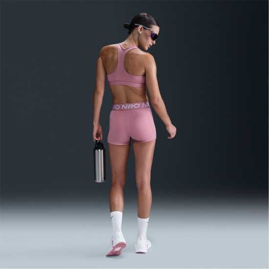 Дамски клинове за фитнес Nike Дамски Шорти Pro Three Inch Shorts Womens Розово/Бяло Nike Дамски Шорти Pro Three Inch Shorts Womens Розово/Бяло Дамски клинове за фитнес