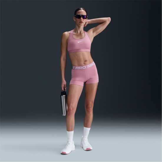 Дамски клинове за фитнес Nike Дамски Шорти Pro Three Inch Shorts Womens Розово/Бяло Nike Дамски Шорти Pro Three Inch Shorts Womens Розово/Бяло Дамски клинове за фитнес