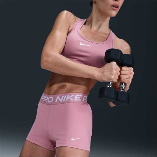 Дамски клинове за фитнес Nike Дамски Шорти Pro Three Inch Shorts Womens Розово/Бяло Nike Дамски Шорти Pro Three Inch Shorts Womens Розово/Бяло Дамски клинове за фитнес