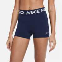 Nike Дамски Шорти Pro Three Inch Shorts Womens Navy Дамски клинове за фитнес