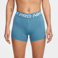 Nike Дамски Шорти Pro Three Inch Shorts Womens Noise Aqua Дамски клинове за фитнес