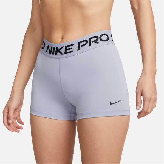 Nike Дамски Шорти Pro Three Inch Shorts Womens Court Prpl/Wht Дамски клинове за фитнес