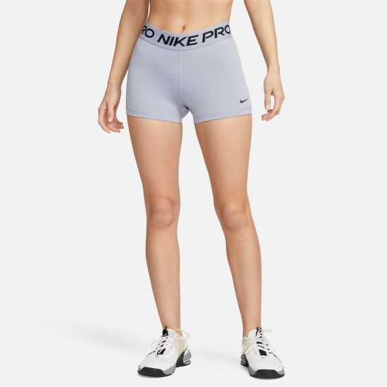 Nike Дамски Шорти Pro Three Inch Shorts Womens Court Prpl/Wht Дамски клинове за фитнес