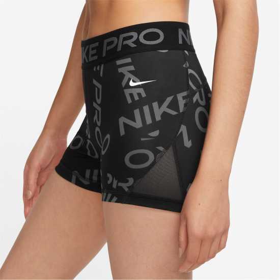 Nike Дамски Шорти Pro Three Inch Shorts Womens Black/Purple Дамски клинове за фитнес