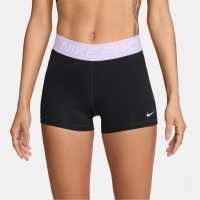 Nike Дамски Шорти Pro Three Inch Shorts Womens Black/Lilac Дамски клинове за фитнес