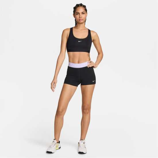 Дамски клинове за фитнес Nike Дамски Шорти Pro Three Inch Shorts Womens Black/Lilac Nike Дамски Шорти Pro Three Inch Shorts Womens Black/Lilac Дамски клинове за фитнес