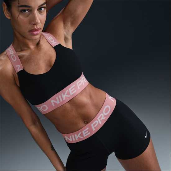 Nike Дамски Шорти Pro Three Inch Shorts Womens Черно/Розово Дамски клинове за фитнес