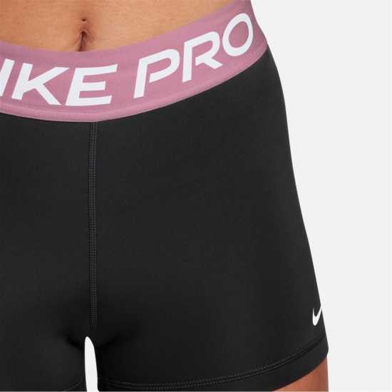 Nike Дамски Шорти Pro Three Inch Shorts Womens Черно/Розово Дамски клинове за фитнес