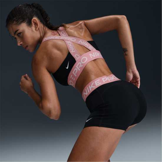 Nike Дамски Шорти Pro Three Inch Shorts Womens Черно/Розово Дамски клинове за фитнес