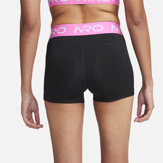 Дамски клинове за фитнес Nike Дамски Шорти Pro Three Inch Shorts Womens Blk/Ply Pnk/Wht Nike Дамски Шорти Pro Three Inch Shorts Womens Blk/Ply Pnk/Wht Дамски клинове за фитнес