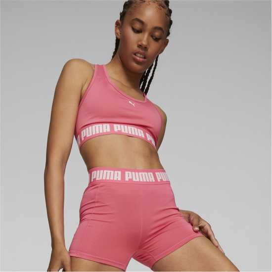 Puma Дамски Шорти Strong 3Inch Shorts Womens Sunset Pink Дамски клинове за фитнес