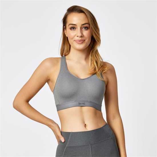 Usa Pro High Support Sports Bra Угъл Спортни сутиени