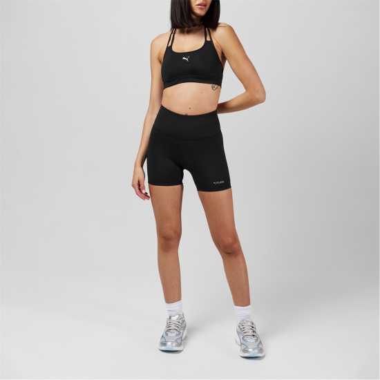 Puma Дамски Шорти 5 Inch Shorts Womens PUMA Черно Дамски клинове за фитнес