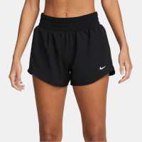 Nike Dri-FIT One Women's Mid-Rise 3 Brief-Lined Shorts Black/Silv Дамски клинове за фитнес