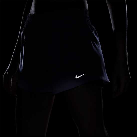 Nike Dri-FIT One Women's Mid-Rise 3 Brief-Lined Shorts Indigo Haze Дамски клинове за фитнес
