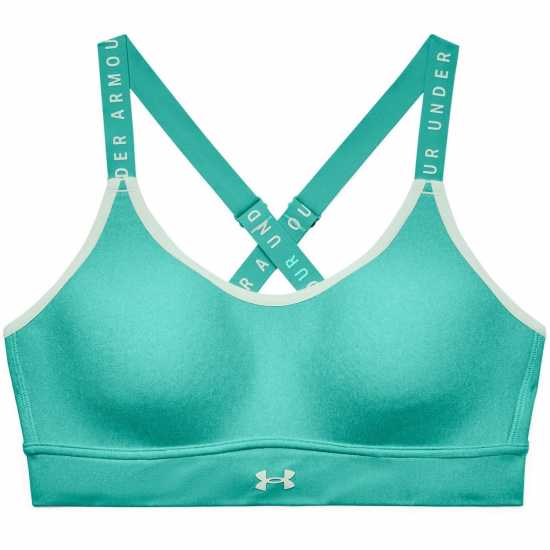 Under Armour Armour Infinity Mid Heather Cover Sports Bra Neptune - Спортни сутиени