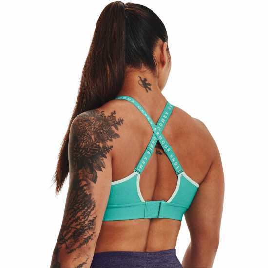 Under Armour Armour Infinity Mid Heather Cover Sports Bra Neptune - Спортни сутиени