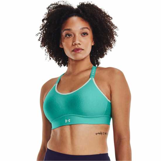 Under Armour Armour Infinity Mid Heather Cover Sports Bra Neptune - Спортни сутиени