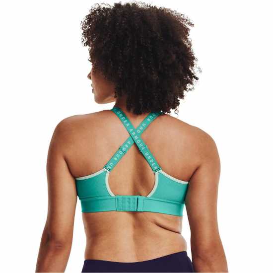 Under Armour Armour Infinity Mid Heather Cover Sports Bra Neptune - Спортни сутиени