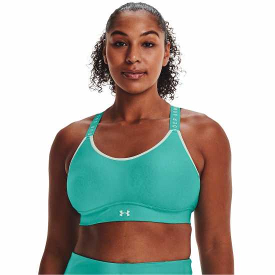 Under Armour Armour Infinity Mid Heather Cover Sports Bra Neptune - Спортни сутиени