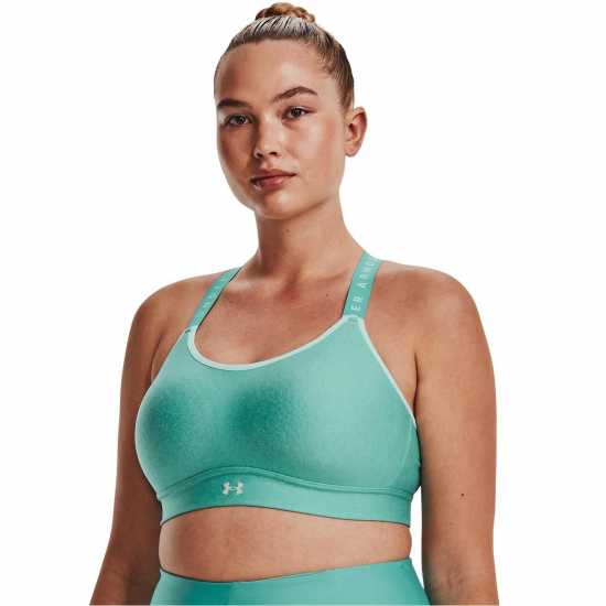 Under Armour Armour Infinity Mid Heather Cover Sports Bra Neptune - Спортни сутиени