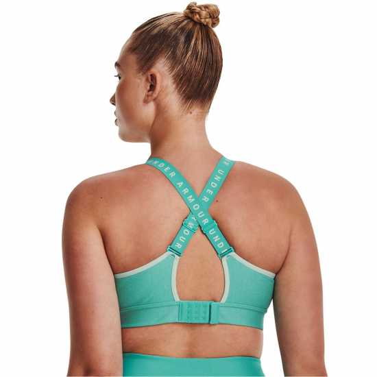 Under Armour Armour Infinity Mid Heather Cover Sports Bra Neptune - Спортни сутиени