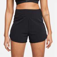 Nike Bliss Women's Dri-FIT Fitness High-Waisted 3 Brief-Lined Shorts Black/Refl Silv Дамски клинове за фитнес