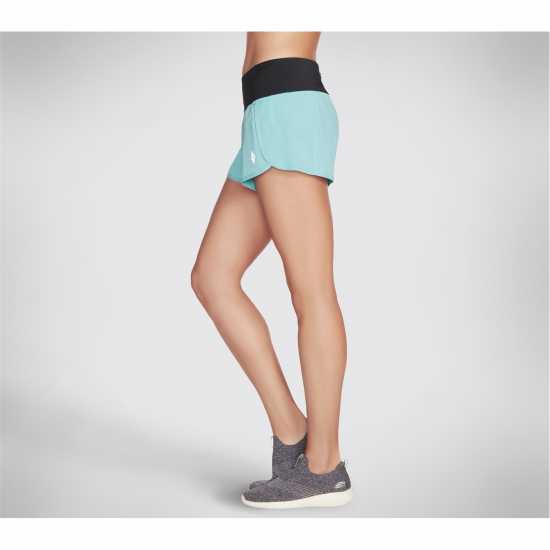 Skechers Дамски Шорти Gopro Run Shorts Womens Turqouise Дамски клинове за фитнес