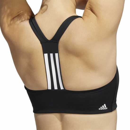 adidas Three-Stripe Sports Bra Women's Black/White Спортни сутиени