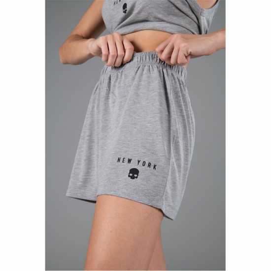 Дамски Шорти Hydrogen Citie Shorts Womens Grey Mel 015 Дамски клинове за фитнес