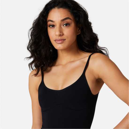 Miso Seamless Bodysuit Black Дамско облекло плюс размер