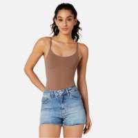 Miso Seamless Bodysuit Womens Кафяво 